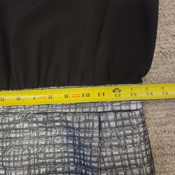 Black Silver Sleeveless Dress UK Size 8 Disco AX Paris - Picture 9 of 10